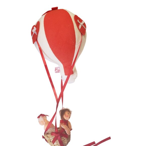 Ballooning Kids Annalee Mobilitee Doll Hot Air Balloon W/2 Figures 1990s 90s - Picture 3 of 9